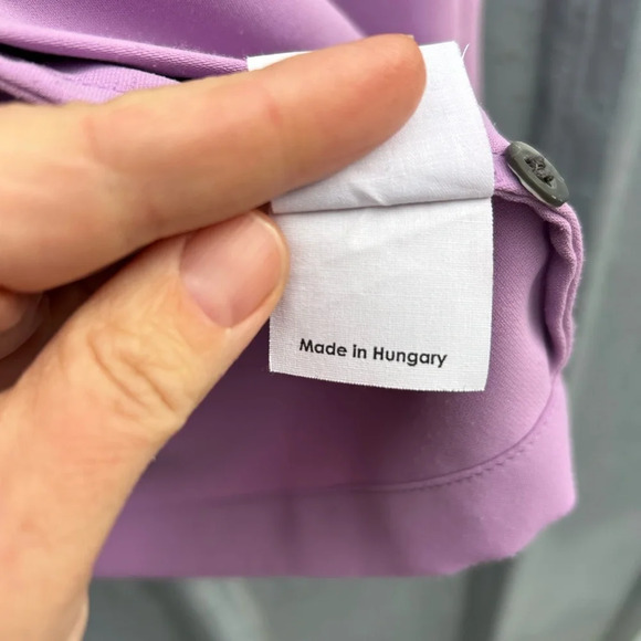 Dries Van Noten Purple Concealed Button Down Shirt, Size 36 - Picture 12 of 13